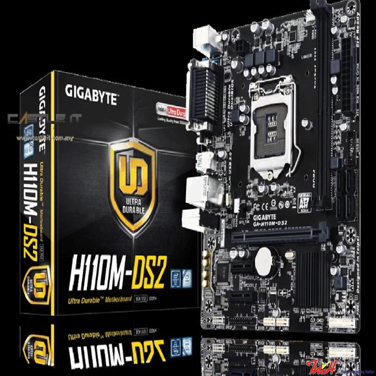 MAINBOARD GIGABYTE H110M GAMING 3. S-V-L. LGA1151.DDR4x2. DSUB/HDMI